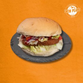 Retro hamburger (közepes)